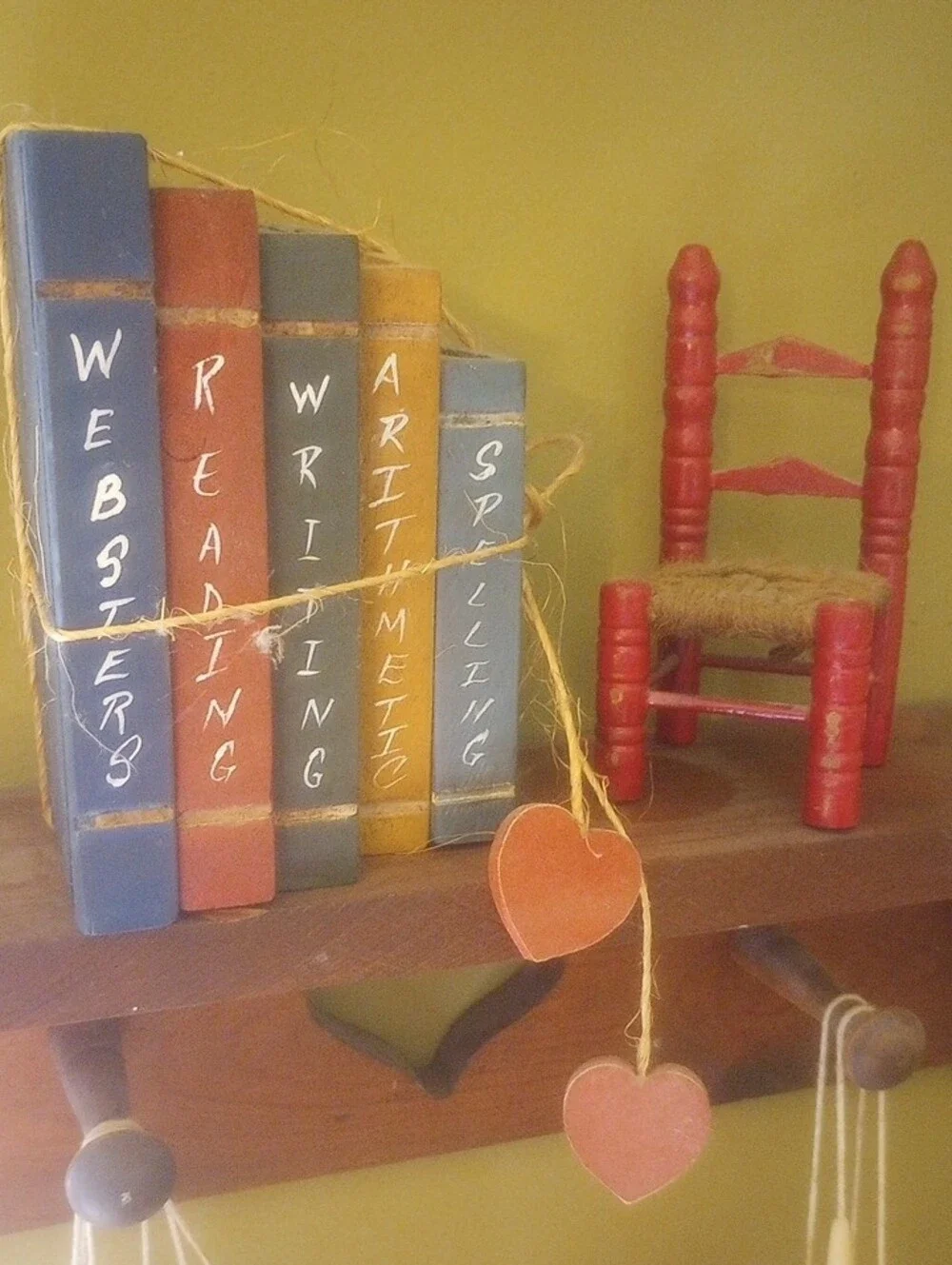 Wooden Heart Shelf Wall Decor